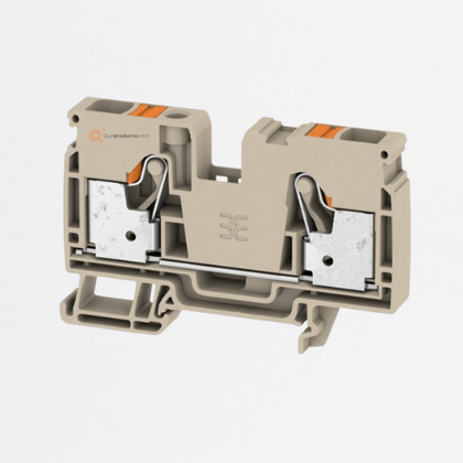 Borne de paso, PUSH IN, A2C 10 mm², 1000 V, 57 A, Beige oscuro, Ref 2490360000, Marca WeidMüller (O)