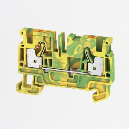 Borne de tierra, PUSH IN, A2C 4 mm², Verde/amarillo, Ref 2051360000, Marca WeidMüller (O)