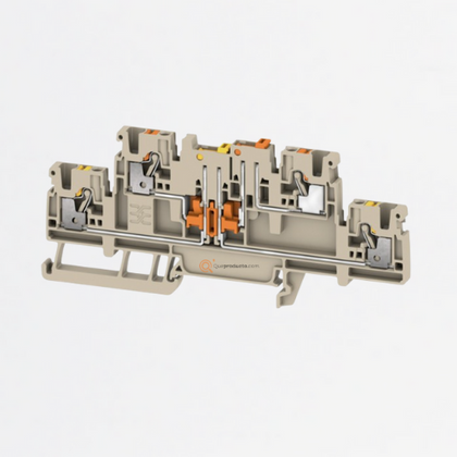 Borne Secc y de Med, PUSH IN, 2.5 mm², 400V, 16A, Beige oscuro, Ref 2744110000, Marca WeidMüller (O)