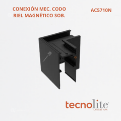 Accesorio Conexión Riel Magnético, Codo Sobre Poner, Ref AC5710N, Marca Construlita (Bajo Pedido)