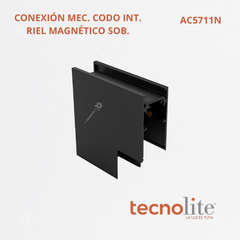 Accesorio Conexión Riel Magnético, Codo Interno Sobre Poner, Ref AC5711N, Marca Construlita (Bajo Pedido)