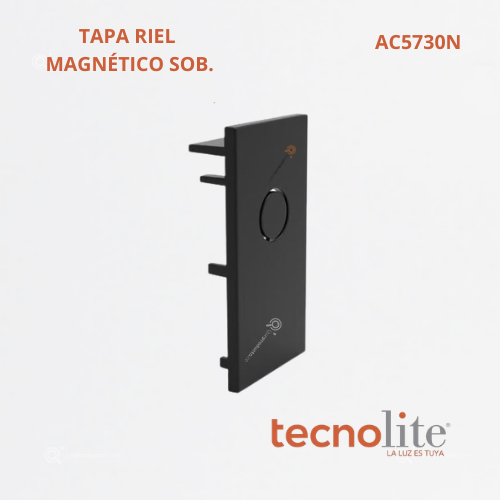 Accesorio Tapa Riel Magnético Sobre Poner, Ref AC5730N, Marca Construlita (Bajo Pedido)