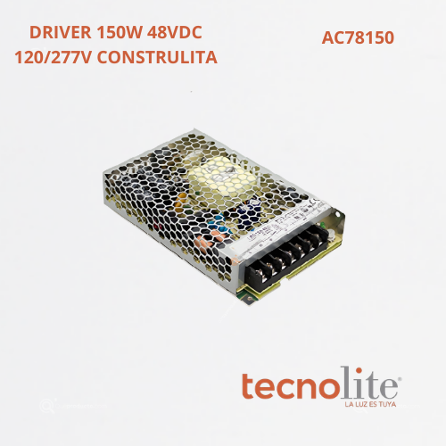 Driver Electrónico  Para Sistema Magnetico, 150W, SALIDA 48V, Ref AC78150, Marca Construlita (Bajo Pedido)