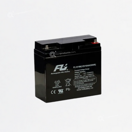Batería FULI Sellada Libre Mantenimiento, 12V-18Ah, Ref CEBAT-7208, Marca Powest (O)