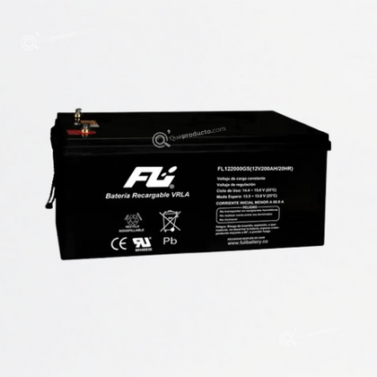 Batería FULI Sellada Libre Mantenimiento, 12V-200Ah, Ref CEBAT-7229, Marca Powest (O)