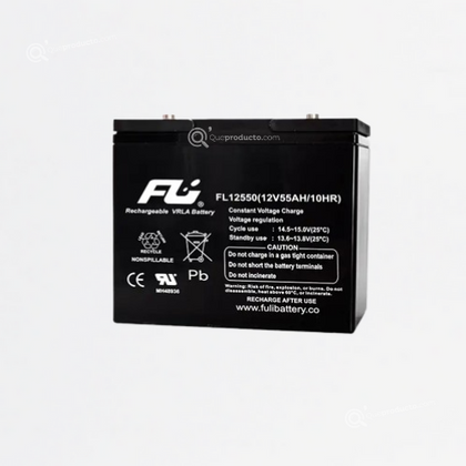 Batería FULI Sellada Libre Mantenimiento, 12V-55Ah, Ref CEBAT-7224, Marca Powest (O)