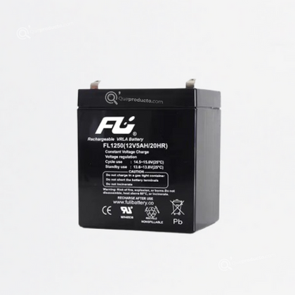 Batería FULI Sellada Libre Mantenimiento, 12V-5Ah, Ref CEBAT-7202, Marca Powest (O)