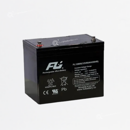 Batería FULI Sellada Libre Mantenimiento, 12V-80Ah, Ref CEBAT-7225, Marca Powest (O)