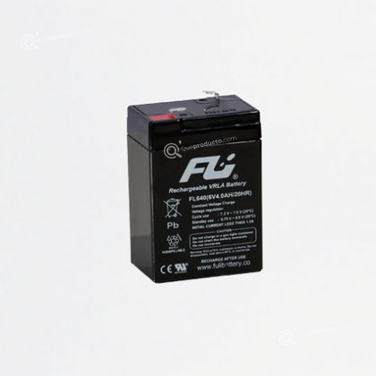 Batería FULI Sellada Libre Mantenimiento, 6V-4Ah, Ref CEBAT-7201, Marca Powest (O)