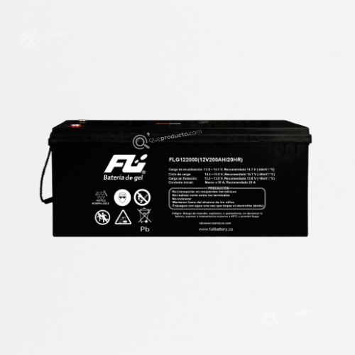 Batería FULI GEL Ciclo Profundo, 12V-200Ah, Ref CEBAT-7629, Marca Powest (Bajo Pedido)