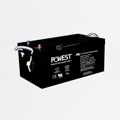 Batería FULI Solar AGM 12v-250Ah, Ref CEBAT-7582, Marca Powest (O)