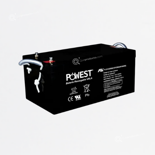 Batería FULI Solar AGM 12v-250Ah, Ref CEBAT-7582, Marca Powest (O)