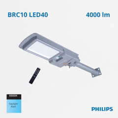 LED Luminaria Alumbrado Pub. Solar BRC010, 6500K, 4000 lm, IP65, Ref 911401828002, Marca Philips (En Stock)