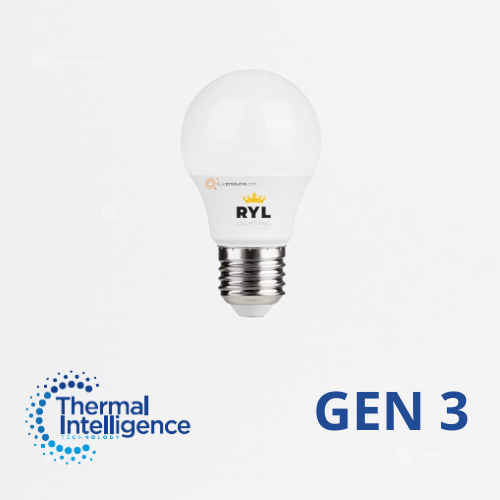 LED Bulbo 5W E27 Gen3, 6500K, 430 lm, IP20, 180G, 100-240V, Marca Royal Lighting (En Stock)
