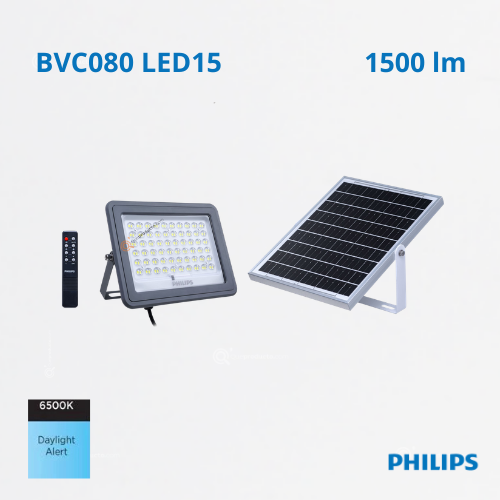 LED Reflector Solar BVC080 LED15, 6500K, 1500 lm, IP65, Ref 911401827402, Marca Philips (En Stock)