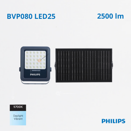LED Reflector Solar BVP080 LED25, 5700K, 2500 lm, IP66, Ref 911401874902, Marca Philips (En Stock)