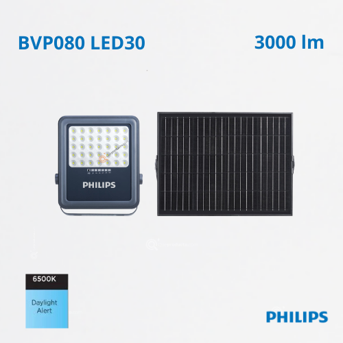 LED Reflector Solar BVC080 LED30, 6500K, 3000 lm, IP65, Ref 911401875002, Marca Philips (En Stock)