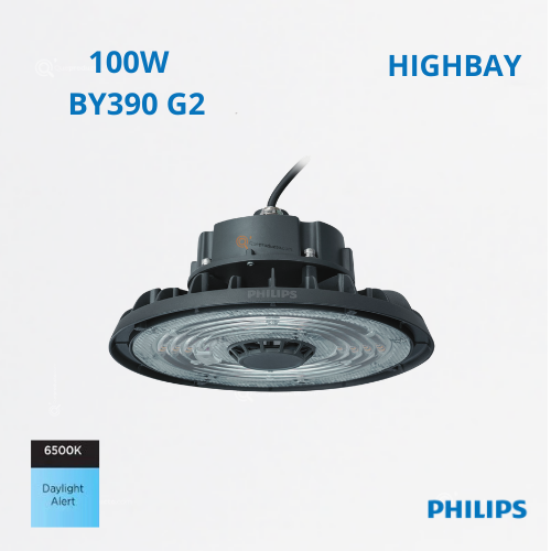 LED HighBay WB BY320 100W, 6500K, 14000 lm, IP65, 100-277V, Ref 911401885785, Marca Philips (En Stock)