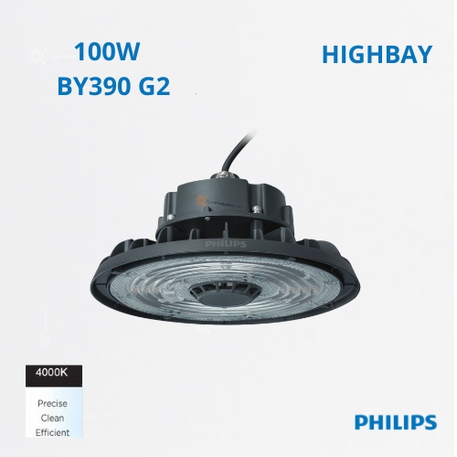 LED HighBay WB BY320 100W, 4000K, 14000 lm, IP65, 100-277V, Ref 911401885685, Marca Philips (En Stock)
