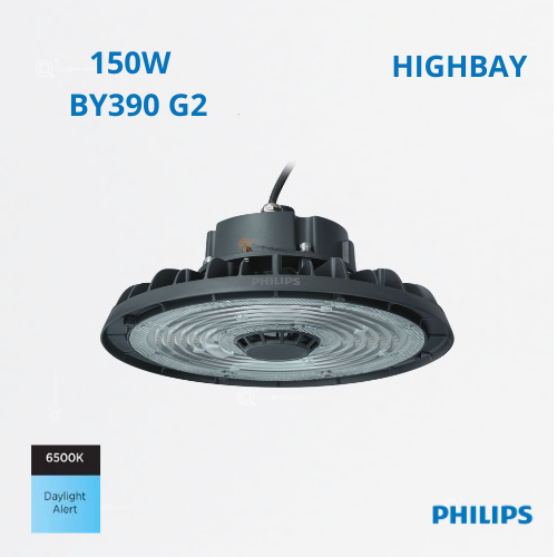 LED HighBay WB BY320 150W, 6500K, 21000 lm, IP65, 100-277V, Ref 911401886085, Marca Philips (En Stock)