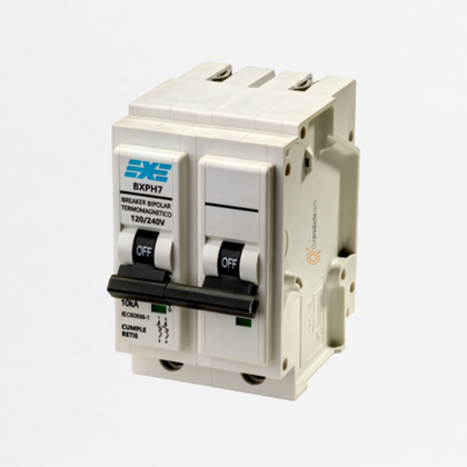 Breaker EXE Plug 2P 15A, 120/240V, Ref BXPH7215, Marca EXE