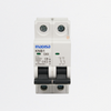 Interruptor Breaker R. DIN 16A 2P, 120-240VAc, Curva C 6kA, Ref I2P162AD, Marca Inadisa