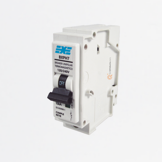 Interruptor Breaker Enchufable 30A 1P, 120/240V, Curva C 10kA, Ref BXPH7130, Marca EXE (Bajo Pedido)
