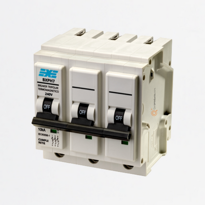 Interruptor Breaker Enchufable 20A 3P, 240V, Curva C 10kA, Ref BXPH7320, Marca EXE (O)