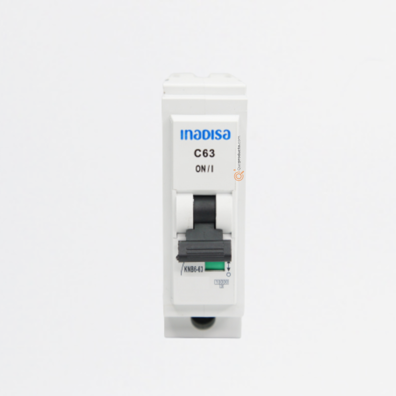 Interruptor Breaker Enchufable 20A 1P, 120-240VAc, Curva C 10kA, Ref I1P202AE, Marca Inadisa (O)