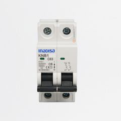 Interruptor Breaker R. DIN 32A 2P, 120-240VAc, Curva C 6kA, Ref I2P322AD, Marca Inadisa (En Stock)