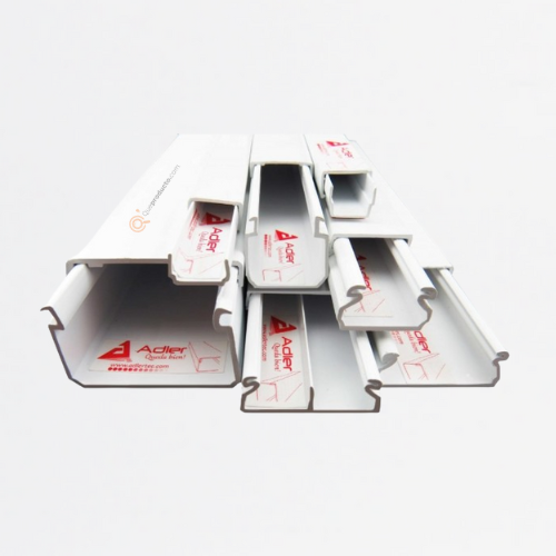 Canaleta Blanca 32X12 Sin Adhesivo, Con división, Ref C32*12D, Marca Adler (Bajo Pedido)