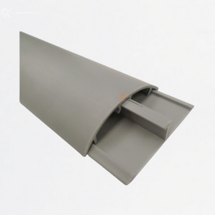 Canaleta Para Piso Curva Gris 60X13, Con adhesivo Ref C60*13A, Marca Adler (S)