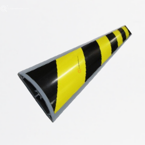 Canaleta Para Piso Curva Bicolor 60X13, Con adhesivo Ref C60*13A-BC, Marca Adler (Bajo Pedido)