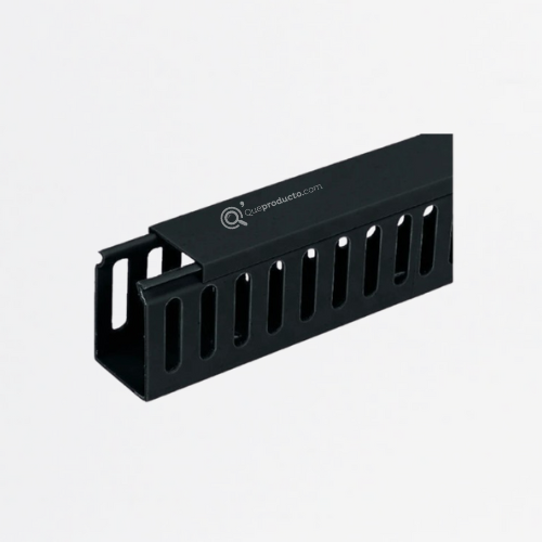 Canaleta Ranurada Negro 60X40, Ref CR60*40-N, Marca Adler (Bajo Pedido)