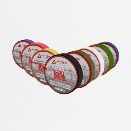 Cinta Aislante PVC Negra, Ancho 3/4", rollo X9 mts, Ref 440018-10, Marca Adler (En Stock)