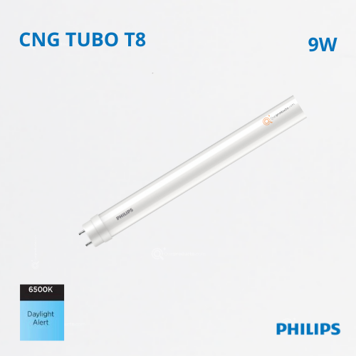 LED Tubo 1E T8 600mm, 9W, 6500K, 900 lm, Ref 929002000512, Marca Philips (Bajo Pedido)