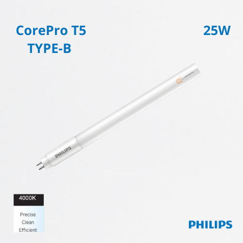 LED COREPRO Type-B Tubo 1E T5 1200mm, 25W, 4000K, 3500 lm, Ref 929003122504, Marca Philips (Bajo Pedido)