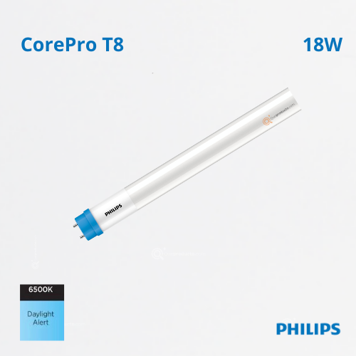 LED COREPRO Tubo 1E T8 1200mm, 18W, 6500K, 2100 lm, Ref 929003534911, Marca Philips (En Stock)