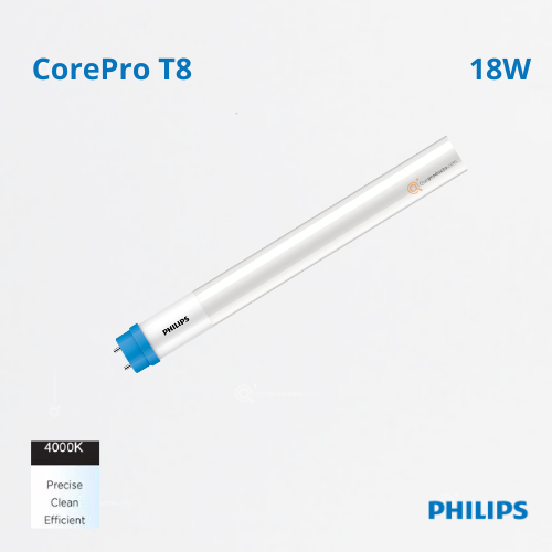 LED COREPRO Tubo 1E T8 1200mm, 18W, 4000K, 2100 lm, Ref 929003534811, Marca Philips (Bajo Pedido)