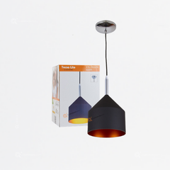 Luminaria Chasis Colgante AUVA, Max 60W, Sugerido E27, 100-240V, Ref CTL-7432/N, Marca Tecnolite (Bajo Pedido)