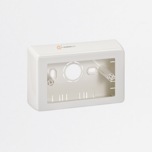 Caja Blanca Sobreponer para Toma Sin Tuerca, Ref DXN5011S, Marca Dexson (En Stock)