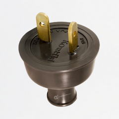 Clavija Pata Cruzada 20A, 120-250V, IP20, Ref FC-4, Marca Kontiki (S)