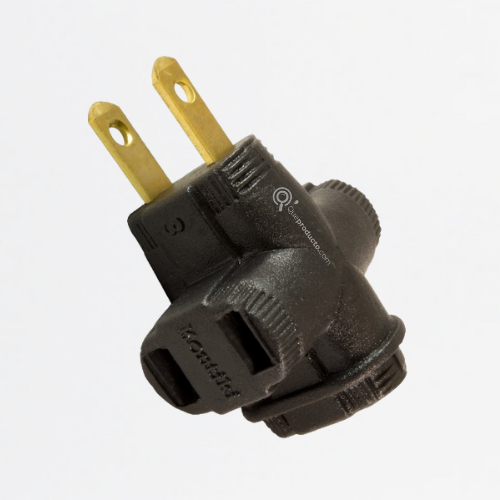 Clavija Tee Eléctrica 15A, 120V, IP20, Ref FC-20, Marca Kontiki (En Stock)