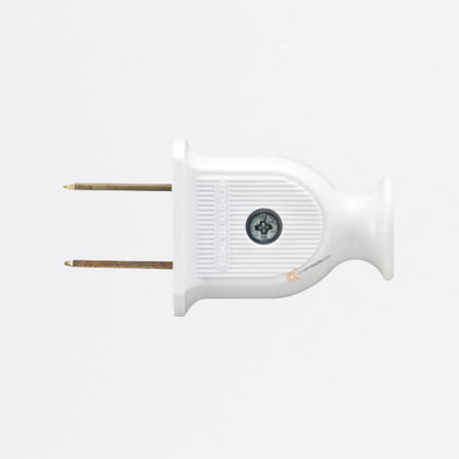 Clavija Plana Polarizada 20A Blanca, 240V, Ref 00192P, Marca EXE (S)