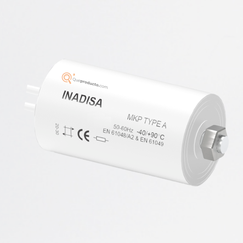 Condensador 12uF Seco, 2X18 AWG, 250Vac, Ref C12212, Marca Inadisa (O)