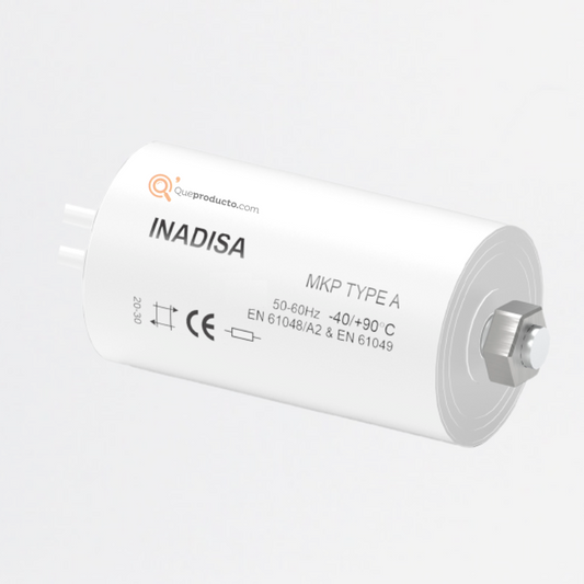 Condensador 25uF Seco, 2X18 AWG, 250Vac, Ref C12225, Marca Inadisa (Bajo Pedido)