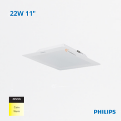 LED Panel Cuadrado DN058B LED20 22W, Incru 11", 3000K, 1860 lm, 110-240V, Ref 911401803688, Philips (Bajo Pedido)
