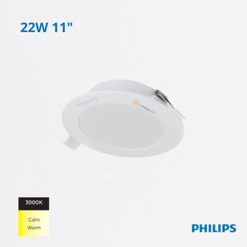 LED Panel Redondo DN058B LED20 22W, Incru 11", 3000K, 1860 lm, 110-240V, Ref 911401803388, Philips (Bajo Pedido)