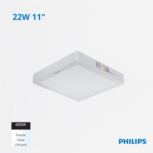 LED Panel Cuadrado DN058C LED20 22W, S/Pon 11", 4000K, 2000 lm, 110-240V, Ref 9114018044388, Philips (Bajo Pedido)