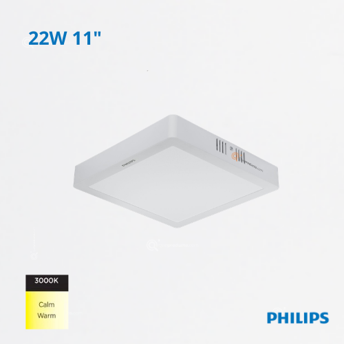 LED Panel Cuadrado DN058C LED20 22W, S/Pon 11", 3000K, 1860 lm, 110-240V, Ref 911401804288, Philips (Bajo Pedido)